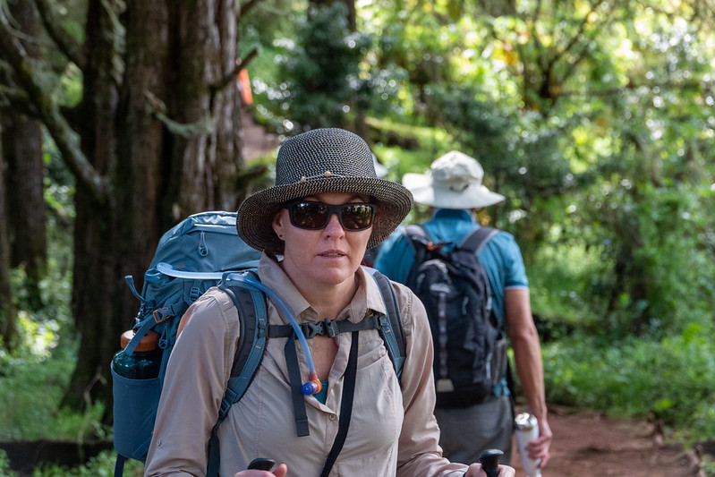 Using reusable water bottles on Kilimanjaro